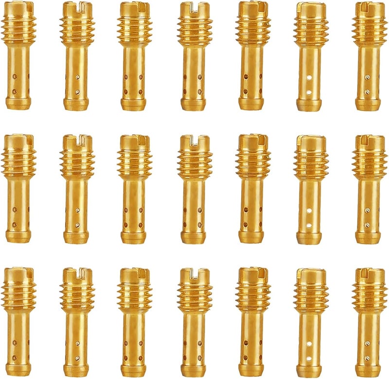 Lonsda 21PCS Carburetor Pilot Jet Slow Jet Kit for Mikuni VM/TM/TMX VM22/210 AX100 EN GN TZR TM TMS Carburetor 15-65 - Image 1